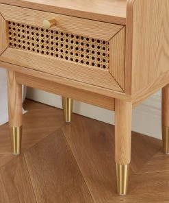 Drawer Table De Chevet 1 Tiroir En Bois Et Cannage Bois Clair -Boutique Maisons du Monde table de chevet 1 tiroir en bois et cannage bois clair 5