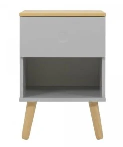 Meubles & Design Table De Chevet 1 Tiroir En Bois Gris