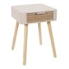 TOILINUX Table De Chevet 1 Tiroir En Mdf Rose -Boutique Maisons du Monde table de chevet 1 tiroir en mdf rose 2