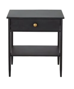 Maisons Du Monde Table De Chevet 1 Tiroir En Métal Noir Mat