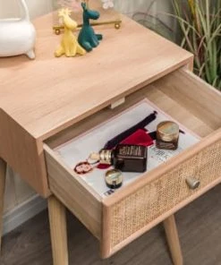 Nordlys Table De Chevet 1 Tiroir En Rotin Naturel -Boutique Maisons du Monde table de chevet 1 tiroir en rotin naturel 2