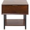 Kare Design Table De Chevet 1 Tiroir En Sheesham Massif