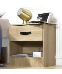 Casame Table De Chevet 1 Tiroir Et 1 Niche - Marron -Boutique Maisons du Monde table de chevet 1 tiroir et 1 niche marron 5