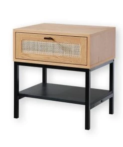 Casame Table De Chevet 1 Tiroir Et Façade En Rotin -Boutique Maisons du Monde table de chevet 1 tiroir et facade en rotin 2