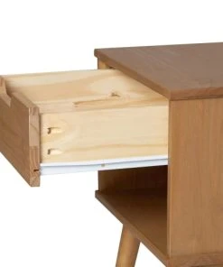 HOMN Table De Chevet 1 Tiroir, Fabriqué En Bois De Pin Massif -Boutique Maisons du Monde table de chevet 1 tiroir fabrique en bois de pin massif 3