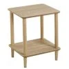 Unimasa Table De Chevet 2 Plateaux Bois De Pin Et MDF