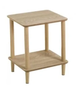 Unimasa Table De Chevet 2 Plateaux Bois De Pin Et MDF