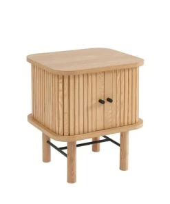 Drawer Table De Chevet 2 Portes En Bois Clair -Boutique Maisons du Monde table de chevet 2 portes en bois clair 2