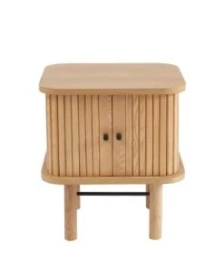 Drawer Table De Chevet 2 Portes En Bois Clair