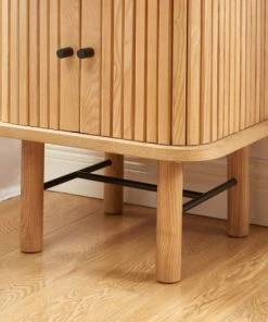 Drawer Table De Chevet 2 Portes En Bois Clair -Boutique Maisons du Monde table de chevet 2 portes en bois clair 5