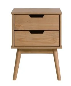 HOMN Table De Chevet 2 Tiroir, Fabriqué En Bois De Pin Massif -Boutique Maisons du Monde table de chevet 2 tiroir fabrique en bois de pin massif 2