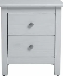 HOMN Table De Chevet 2 Tiroirs Blanc, Fabriqué En Bois De Pin Massif 10 HOMN Table De Chevet 2 Tiroirs Blanc, Fabriqué En Bois De Pin Massif -Boutique Maisons du Monde table de chevet 2 tiroirs blanc fabrique en bois de pin massif 3