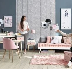 Maisons Du Monde Table De Chevet 2 Tiroirs Blanche Et Rose -Boutique Maisons du Monde table de chevet 2 tiroirs blanche et rose 1000 14 36 150260 8