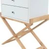 ReCollection Table De Chevet 2 Tiroirs Couleur Blanc Et Bois Clair -Boutique Maisons du Monde table de chevet 2 tiroirs couleur blanc et bois clair