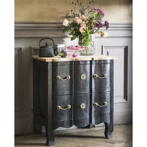 Maisons Du Monde Table De Chevet 2 Tiroirs En Acacia Et Manguier Noire 8 Maisons Du Monde Table De Chevet 2 Tiroirs En Acacia Et Manguier Noire – Image 6