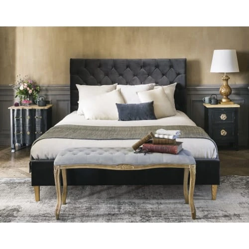 Maisons Du Monde Table De Chevet 2 Tiroirs En Acacia Et Manguier Noire 7 Maisons Du Monde Table De Chevet 2 Tiroirs En Acacia Et Manguier Noire – Image 5