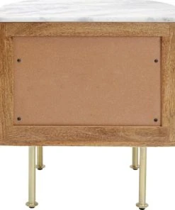 Kare Design Table De Chevet 2 Tiroirs En Manguier Massif Et Marbre Blanc -Boutique Maisons du Monde table de chevet 2 tiroirs en manguier massif et marbre blanc 3