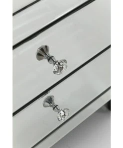 Kare Design Table De Chevet 2 Tiroirs En Verre Miroir -Boutique Maisons du Monde table de chevet 2 tiroirs en verre miroir 8