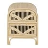 Maisons Du Monde Table De Chevet 2 Tiroirs Et Cannage En Rotin
