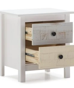 HOMN Table De Chevet 2 Tiroirs Multicolors -Boutique Maisons du Monde table de chevet 2 tiroirs multicolors 2