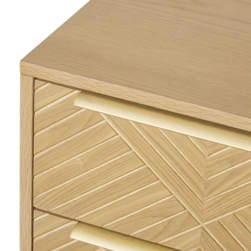 Maisons Du Monde Table De Chevet 2 Tiroirs Scultpée 5 Maisons Du Monde Table De Chevet 2 Tiroirs Scultpée – Image 3