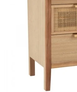 Meubles & Design Table De Chevet 3 Tiroirs En Bois Et Rotin -Boutique Maisons du Monde table de chevet 3 tiroirs en bois et rotin 5