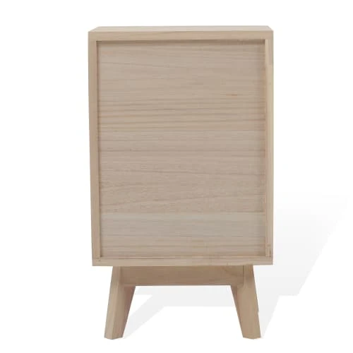 Mobili Rebecca Table De Chevet Avec 3 Tiroirs En Bois Brun Et Blanc 8 Mobili Rebecca Table De Chevet Avec 3 Tiroirs En Bois Brun Et Blanc – Image 6