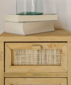 Hannun Table De Chevet Avec Etagère En Bois D'épicéa Couleur Naturelle -Boutique Maisons du Monde table de chevet avec etagere en bois d epicea couleur naturelle 3