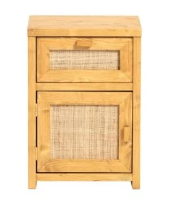 Hannun Table De Chevet Avec Etagère En épicéa Stratifié Couleur Beige -Boutique Maisons du Monde table de chevet avec etagere en epicea stratifie couleur beige 3