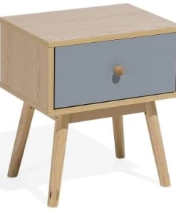 Beliani Table De Chevet Avec Tiroir