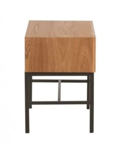 Meubles & Design Table De Chevet Avec Tiroir En Bois Et Métal -Boutique Maisons du Monde table de chevet avec tiroir en bois et metal 1