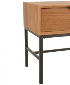 Meubles & Design Table De Chevet Avec Tiroir En Bois Et Métal -Boutique Maisons du Monde table de chevet avec tiroir en bois et metal 5
