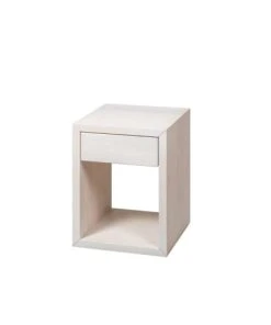 WOODEK Table De Chevet Avec Tiroir En Bouleau Blanc -Boutique Maisons du Monde table de chevet avec tiroir en bouleau blanc 2
