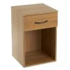 Unimasa Table De Chevet Basique En Bois MDF 1 Tiroir