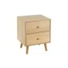 Unimasa Table De Chevet Basique En Bois MDF 2 Tiroirs -Boutique Maisons du Monde table de chevet basique en bois mdf 2 tiroirs