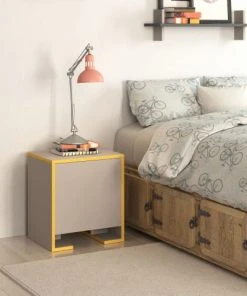 TOILINUX Table De Chevet Beige -Boutique Maisons du Monde table de chevet beige 2