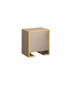 TOILINUX Table De Chevet Beige