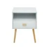 Baita Table De Chevet Blanc 1 Tiroir 40cm -Boutique Maisons du Monde table de chevet blanc 1 tiroir 40cm