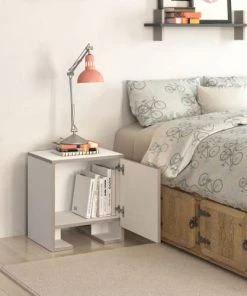 TOILINUX Table De Chevet Blanc -Boutique Maisons du Monde table de chevet blanc 2