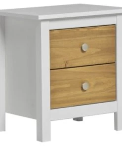 HOMN Table De Chevet Blanc 2 Tiroirs, Fabriqué En Bois De Pin Massif 12 HOMN Table De Chevet Blanc 2 Tiroirs, Fabriqué En Bois De Pin Massif -Boutique Maisons du Monde table de chevet blanc 2 tiroirs fabrique en bois de pin massif bonnie