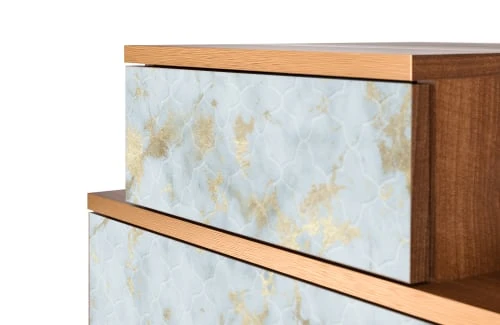 Storyz Table De Chevet Blanc Clair 2 Tiroirs L 58 Cm 7 Storyz Table De Chevet Blanc Clair 2 Tiroirs L 58 Cm – Image 5