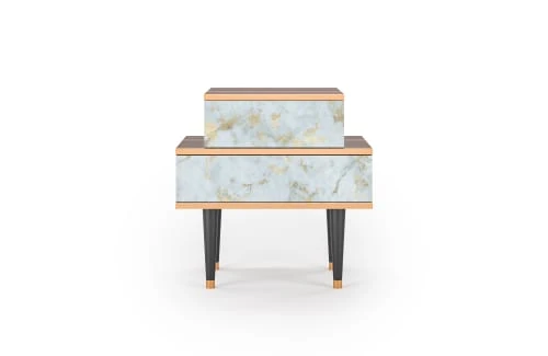 Storyz Table De Chevet Blanc Clair 2 Tiroirs L 58 Cm 3 Storyz Table De Chevet Blanc Clair 2 Tiroirs L 58 Cm