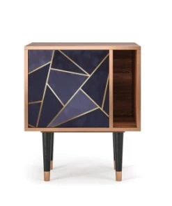 Storyz Table De Chevet Bleu 1 Porte L 58 Cm