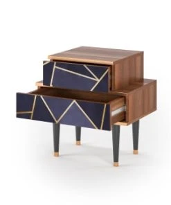 Storyz Table De Chevet Bleu 2 Tiroirs L 58 Cm -Boutique Maisons du Monde table de chevet bleu 2 tiroirs l 58 cm 11