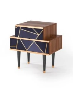 Storyz Table De Chevet Bleu 2 Tiroirs L 58 Cm -Boutique Maisons du Monde table de chevet bleu 2 tiroirs l 58 cm 8