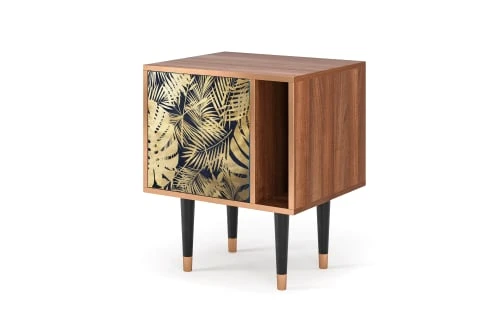 Storyz Table De Chevet Bleu Et Jaune 1 Porte L 58 Cm 5 Storyz Table De Chevet Bleu Et Jaune 1 Porte L 58 Cm – Image 3