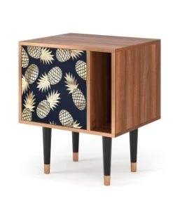 Storyz Table De Chevet Bleu Et Jaune 1 Porte L 58 Cm -Boutique Maisons du Monde table de chevet bleu et jaune 1 porte l 58 cm 2