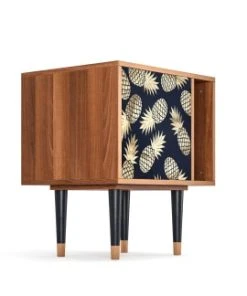 Storyz Table De Chevet Bleu Et Jaune 1 Porte L 58 Cm -Boutique Maisons du Monde table de chevet bleu et jaune 1 porte l 58 cm 3