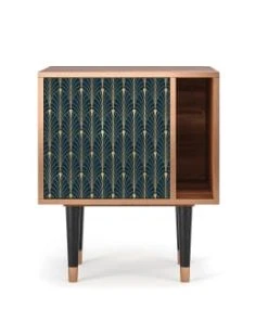 Storyz Table De Chevet Bleu Et Jaune 1 Porte L 58 Cm