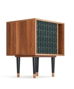 Storyz Table De Chevet Bleu Et Jaune 1 Porte L 58 Cm -Boutique Maisons du Monde table de chevet bleu et jaune 1 porte l 58 cm 7